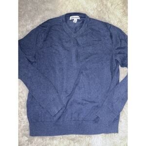 Amazon Essentials Men’s Sz. L Classic Blue V Neck Sweater. Great Item